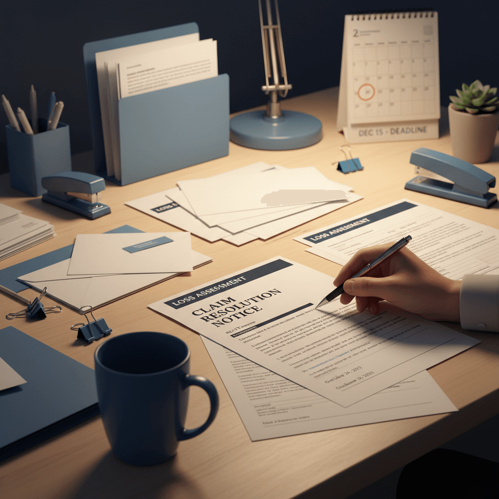 Insurance claim documentation and submission